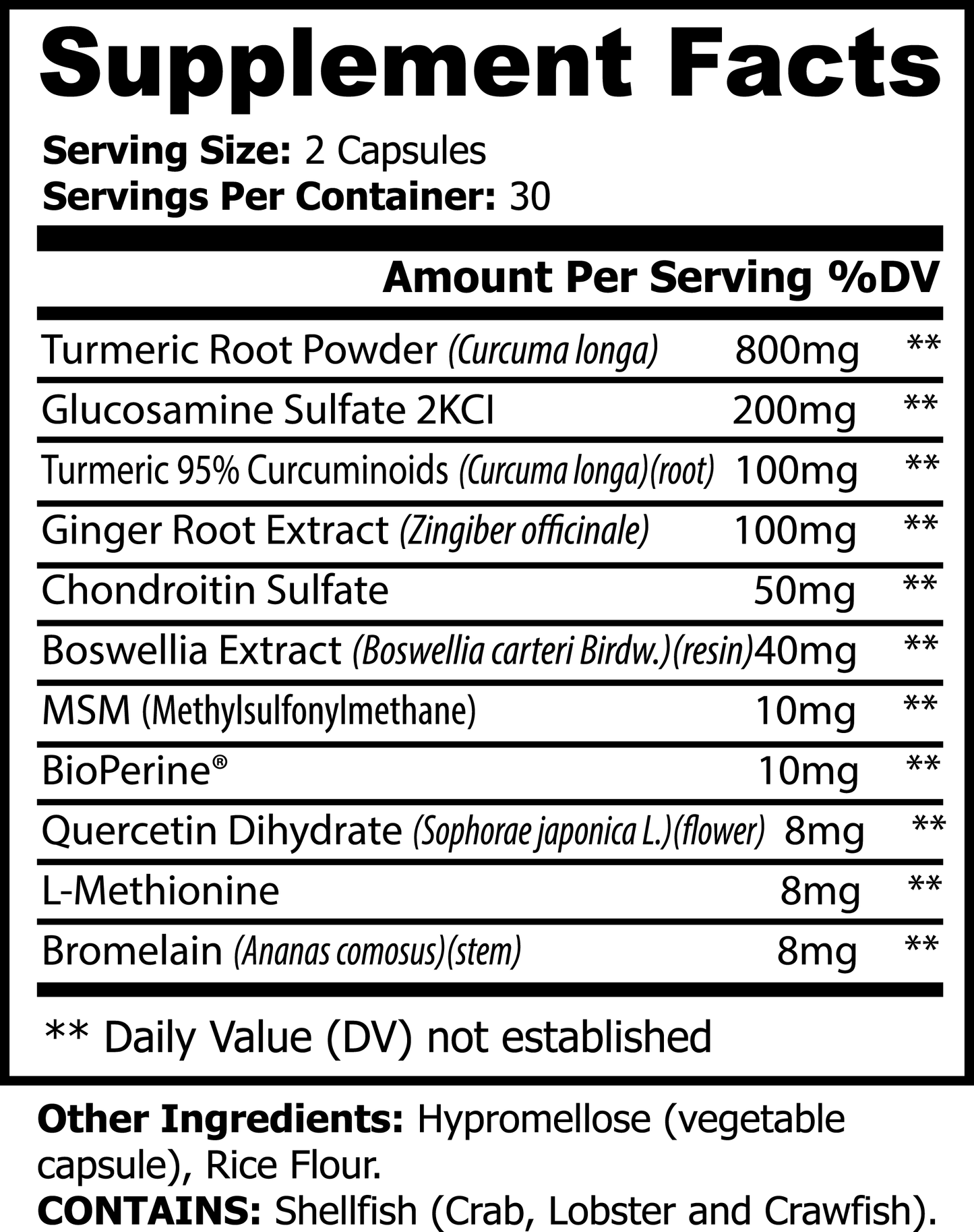 Platinum Turmeric 60 capsules