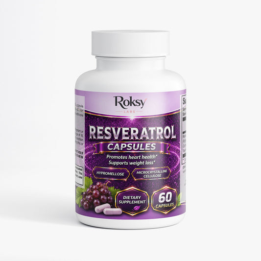 Resveratrol 50% 600mg 60 caps for weight loss and heart health