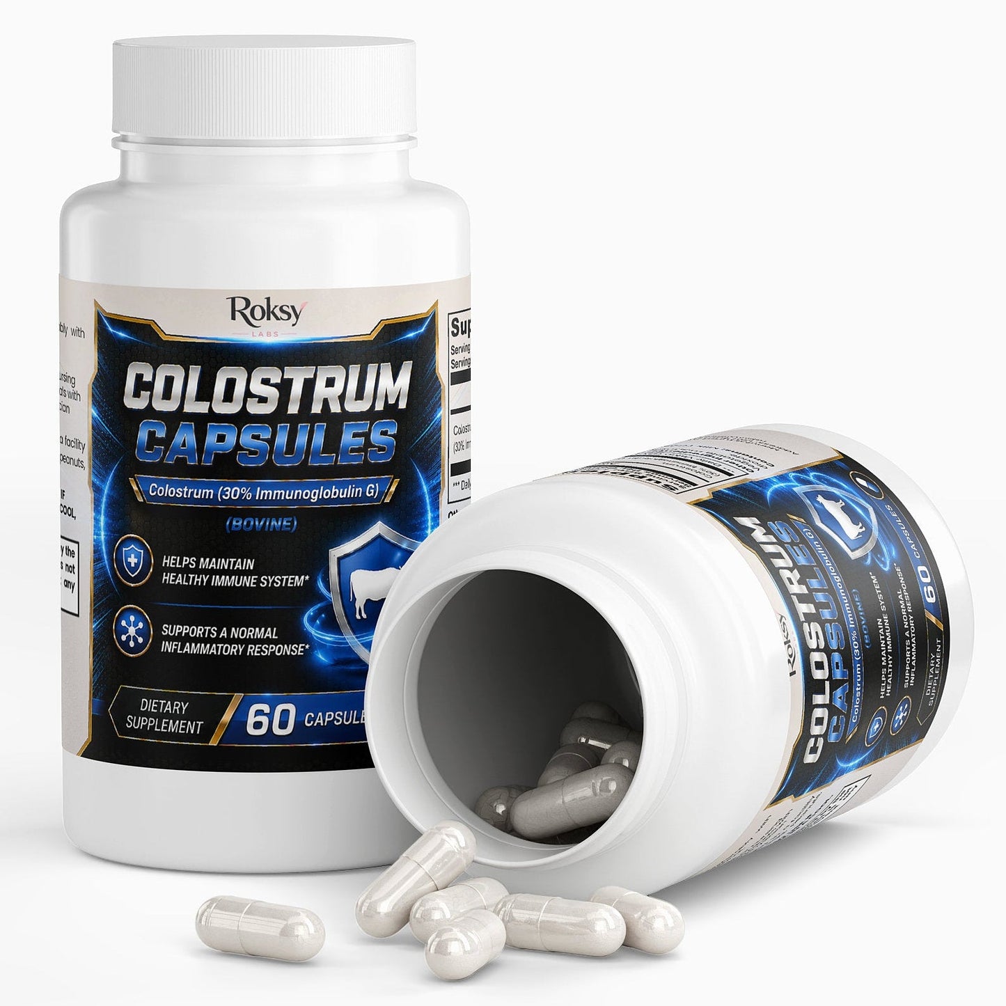 Colostrum Capsules 2 Months Supply HELPS MAINTAIN HEALTHY IMMUNE SYSTEM SUPPORTS A NORMAL INFLAMMATORY RESPONSE
