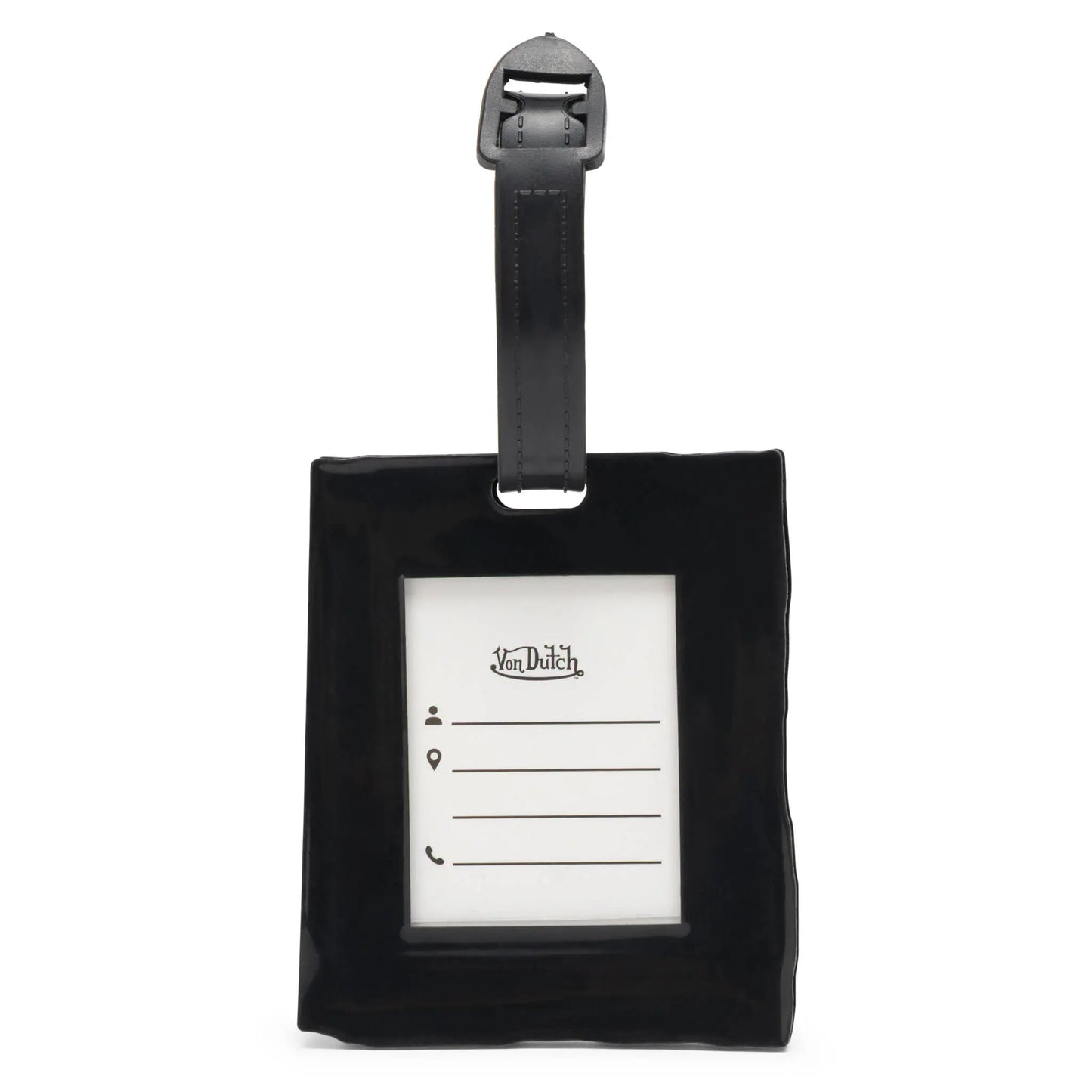 Stitched 2-Piece Suitcase ID Tag Set with Adjustable Straps