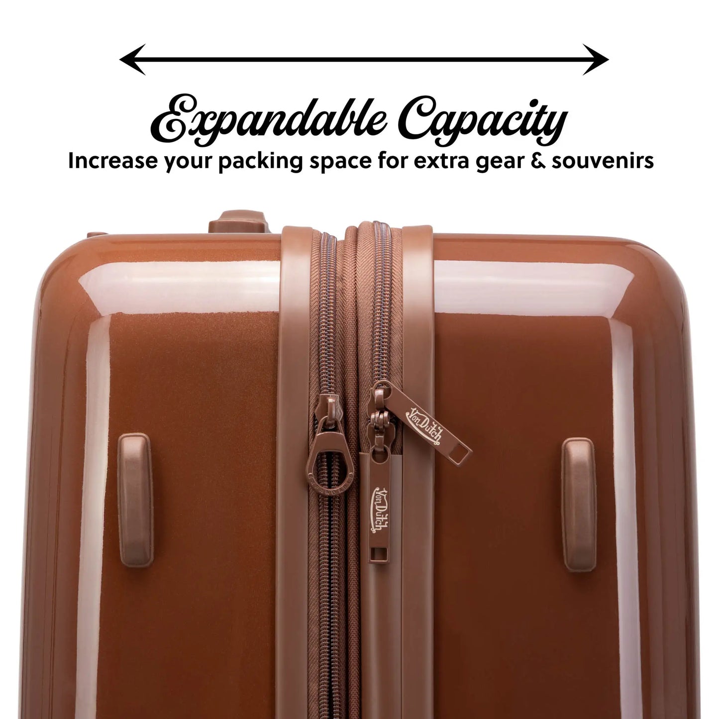 Kustom Kulture Expandable Hardside Carry-on Spinner Suitcase