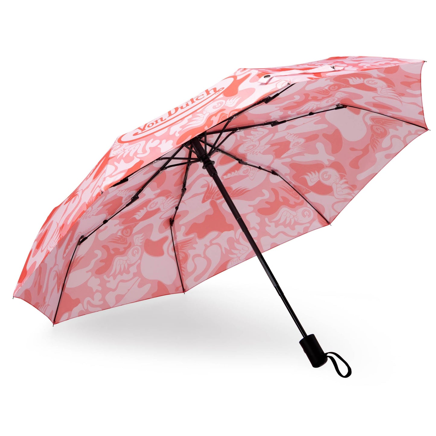 Pink Camo Compact Automatic Umbrella, Strong & Portable